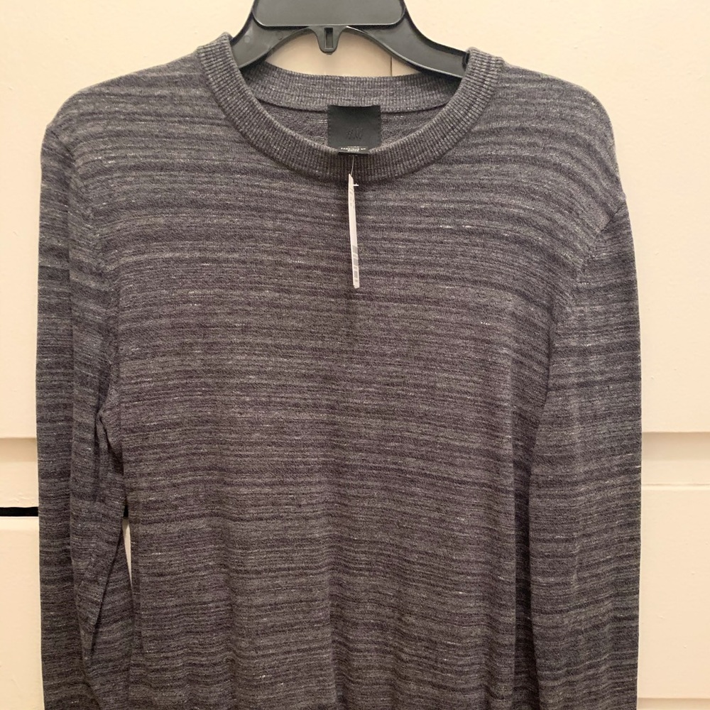 h&m mens dark gray sweater medium